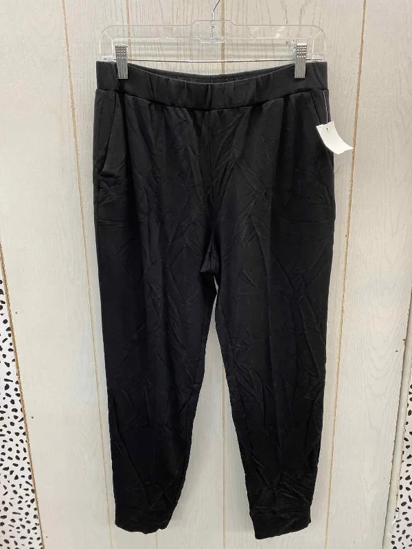 Susan Graver Black Womens Size 8P Pants Classic Cropped Pants