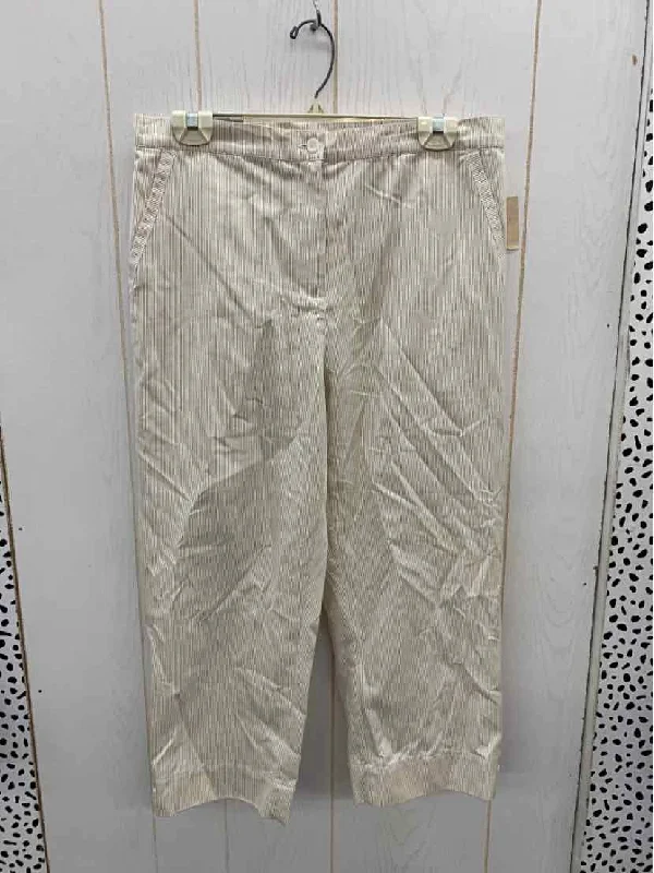 Erin London Tan Womens Size 8 Pants Comfortable Cargo Pants