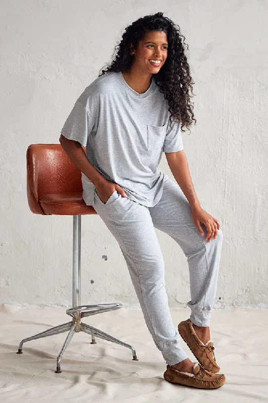 Oversized Tee + Harem Pant Relaxed Casual Leggings