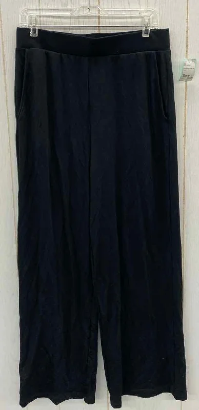 Yitty Black Womens Size L Pants Trendy Velvet Pants