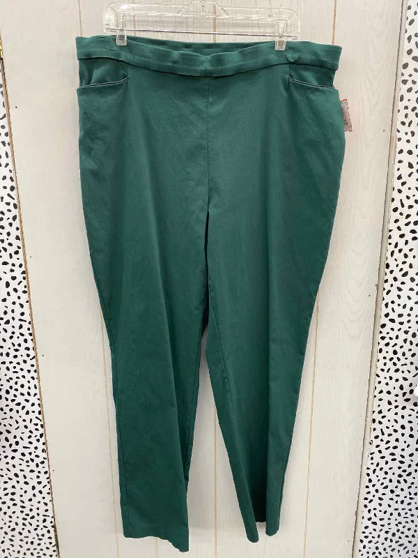 Worthington Green Womens Size 20W Pants Cozy Jogger Leggings