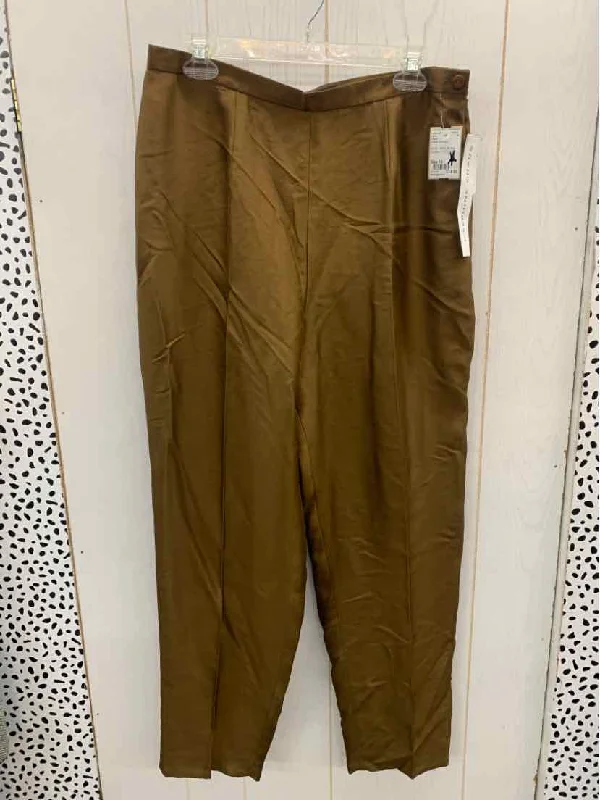 Chaus Brown Womens Size 14 Pants Casual Lounge Pants