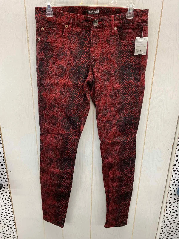 Express Red Womens Size 4 Pants Casual Yoga Pants