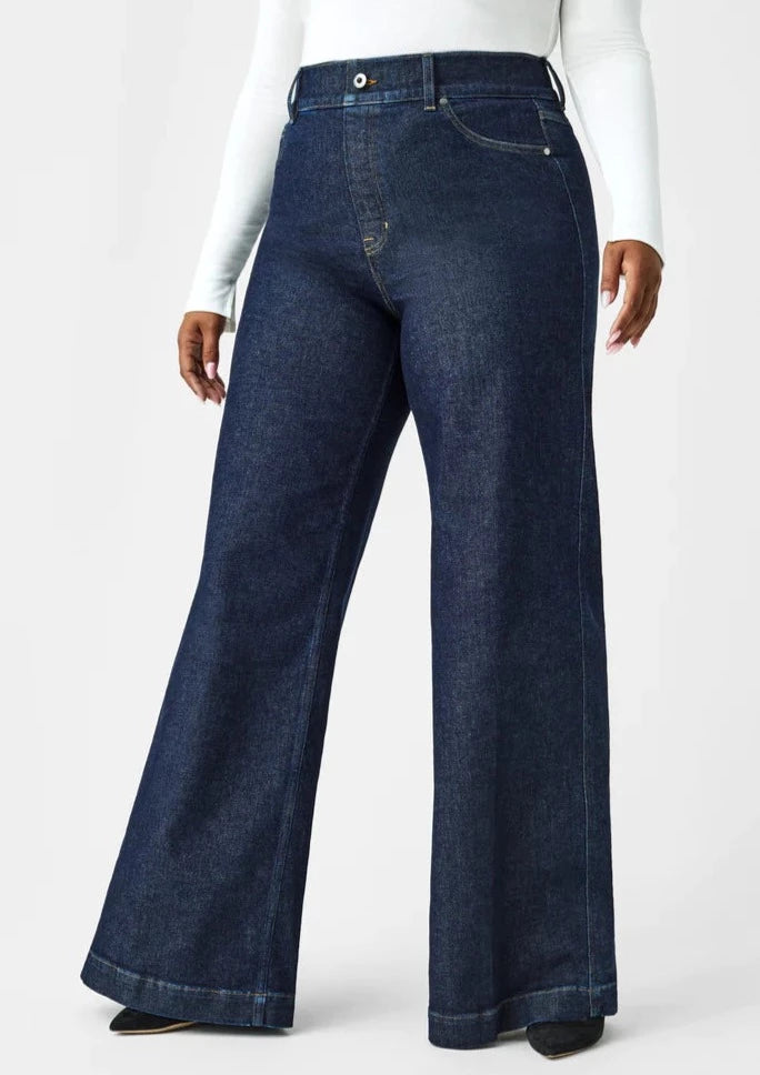 wide leg denim pant Comfortable Denim Leggings