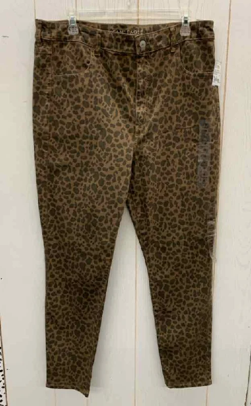 American Eagle Brown Womens Size 18 Pants Fashionable Sporty Pants