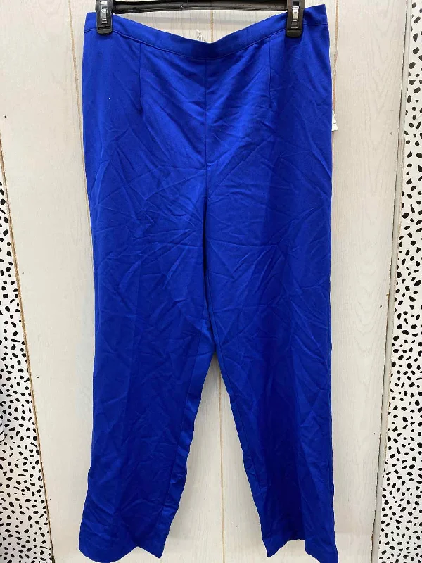 Alfred Dunner Blue Womens Size 16W Pants Relaxed Lounge Trousers