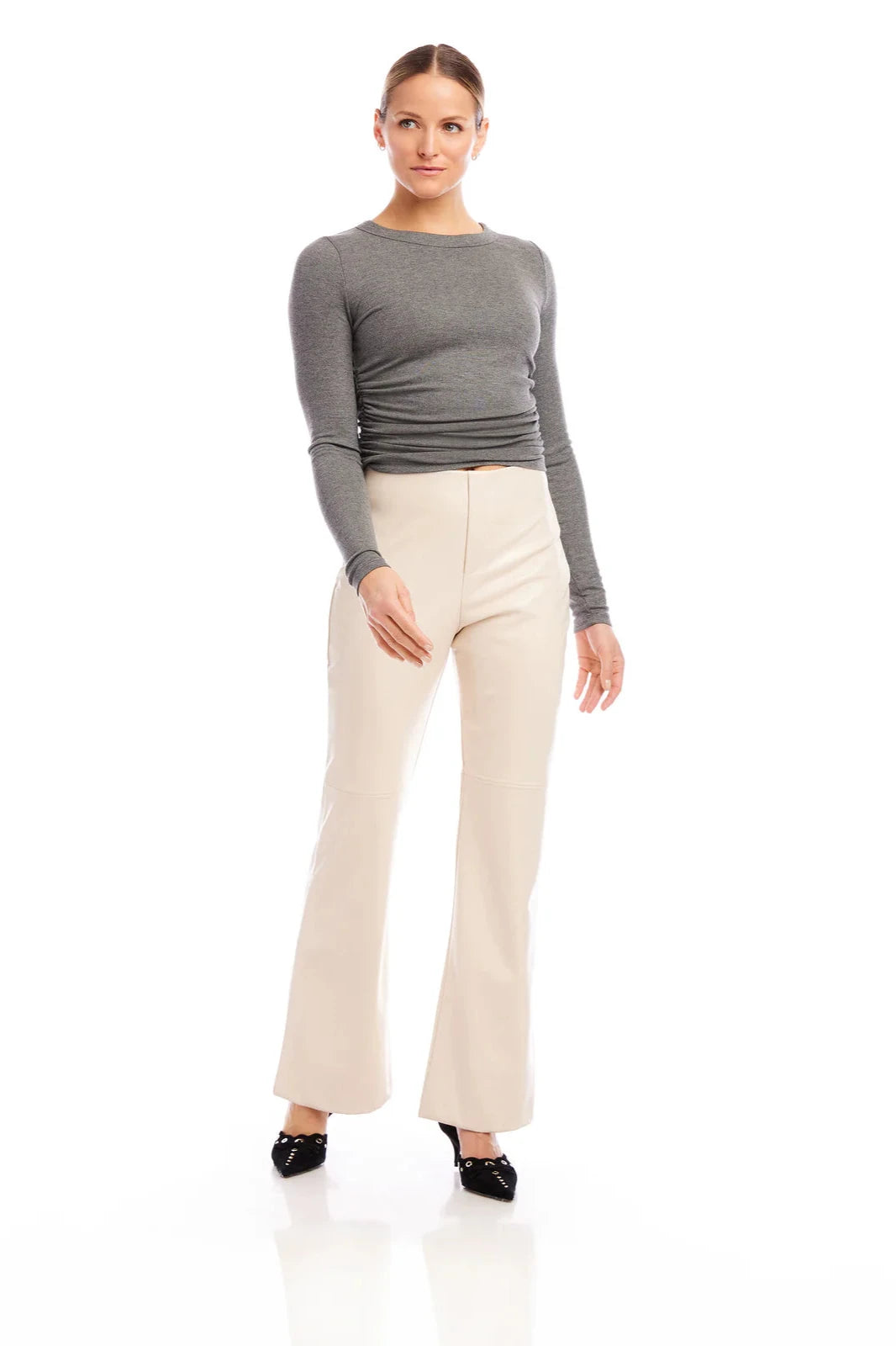 tailored wide leg pant Elegant High-Waist Pants