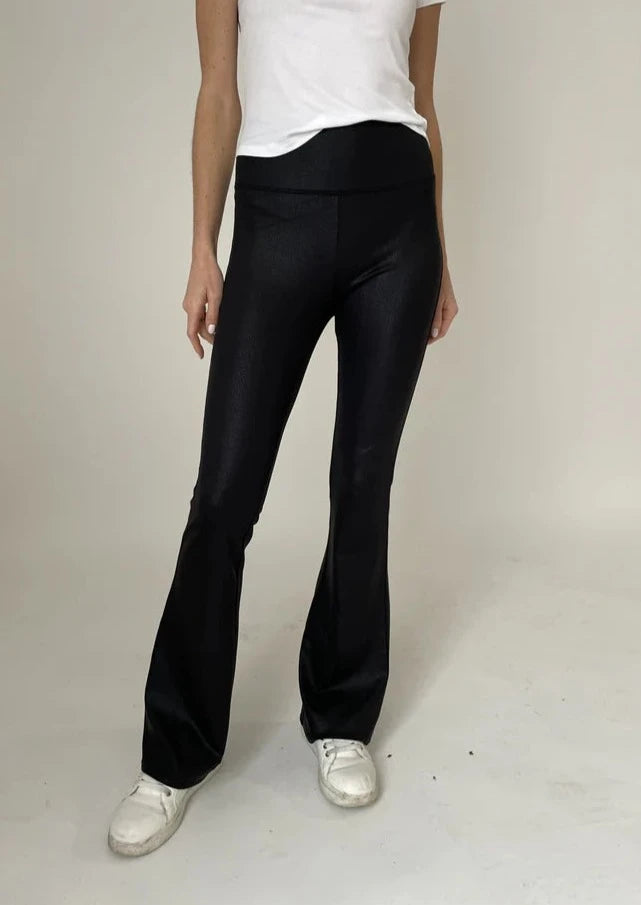 coated flare pant Fashionable Jogger Pants