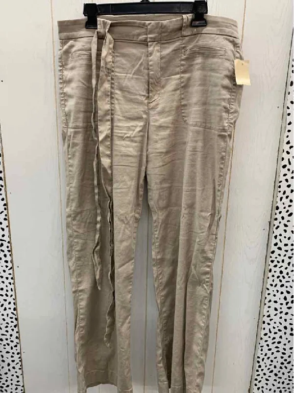 Level 99 Khaki Womens Size 14 Pants Slim-Fit Leggings