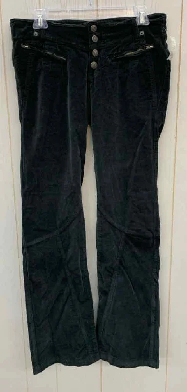 Free People Black Womens Size 6 Pants Casual Track Pants