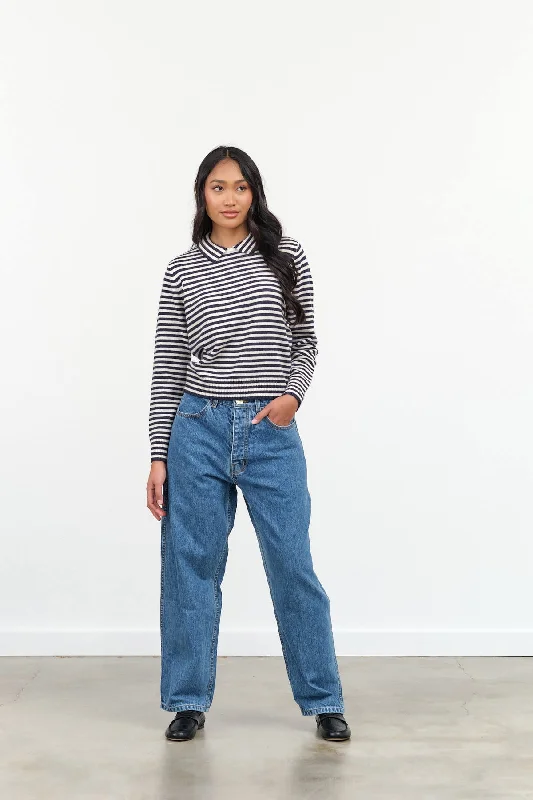 California Wide Pants in Cowboy Blue Relaxed Casual Leggings