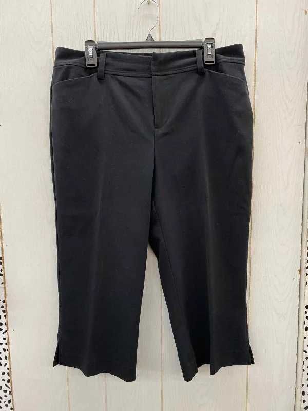 Christopher & Banks Black Womens Size 12 Pants Cozy Knit Pants