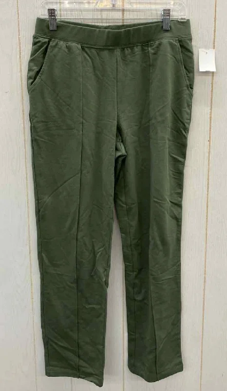 D & Co Olive Womens Size 6P Pants Soft Stretch Trousers