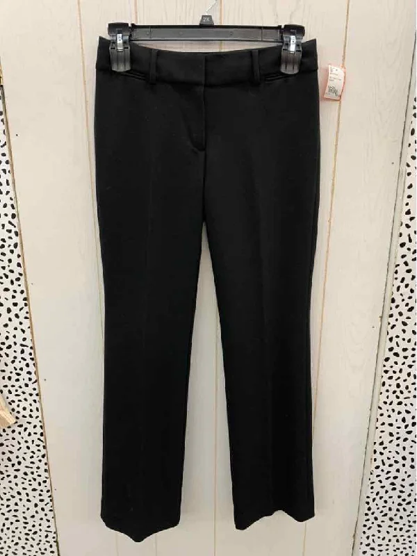 LOFT Black Womens Size 2/4 Pants Casual Drawstring Pants