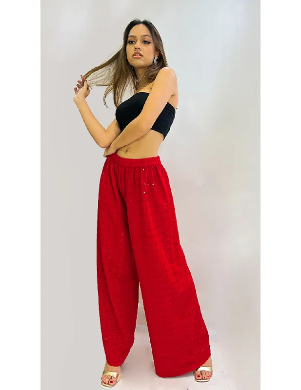 Red Thread Work Plazzo pants Trendy Work Pants