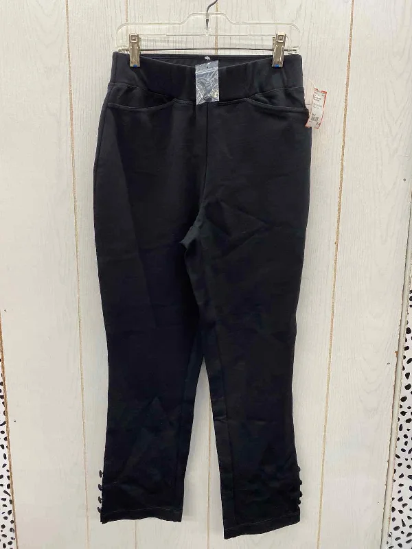 belle by Kim Gravel Black Womens Size 4 Pants Modern Stretch Trousers