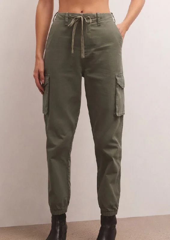 twill cargo pant Lightweight Linen Pants