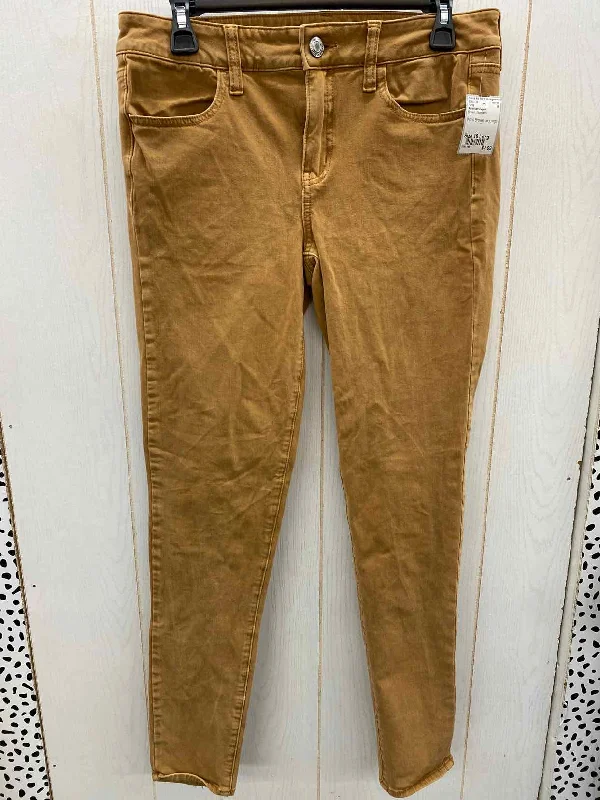 American Eagle Brown Womens Size 10 Long Pants Stylish Harem Pants