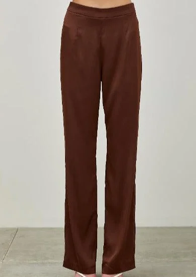 satin hiwaist pant Stylish Paperbag Waist Pants