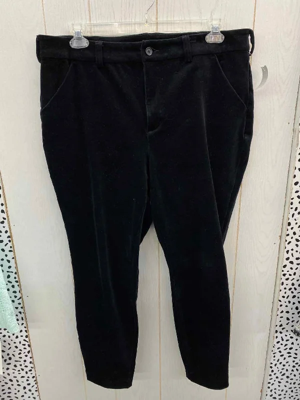 Duluth Black Womens Size 18 Pants Soft Wool Pants