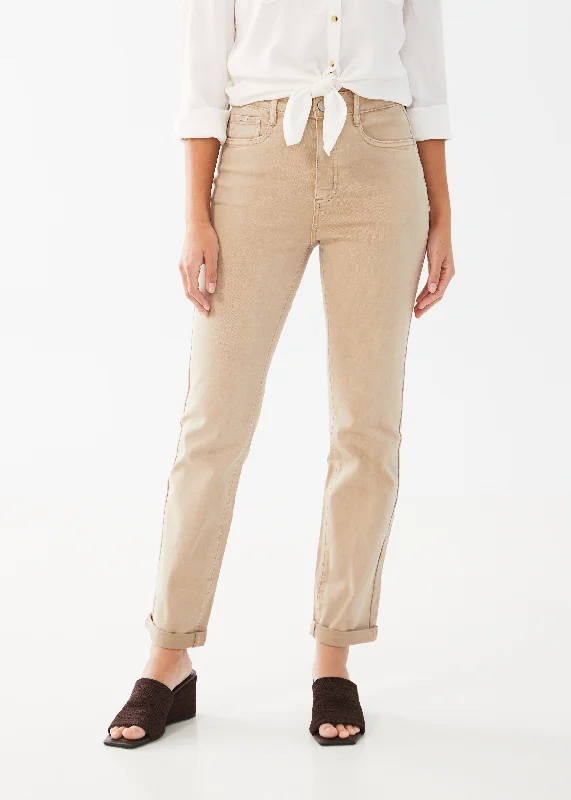 FDJ French Dressing Suzanne Straight Leg Petite Pant 8831511-SDD Sand Dollar Comfortable Wide-Leg Pants