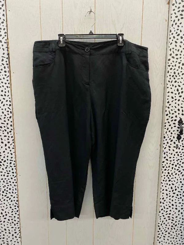 Landau Black Womens Size 22 Pants High-Waist Jeans