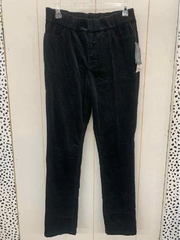 D & Co Black Womens Size 6 Pants Fashionable Track Pants