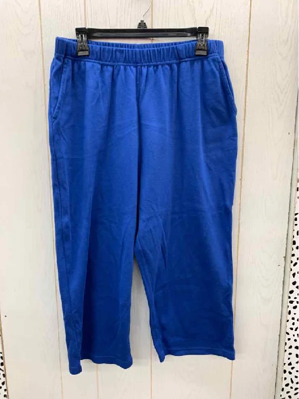 Woman Within Blue Womens Size 18/20W Pants Classic Stretch Pants