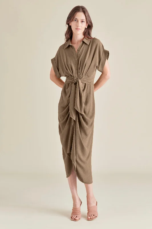 TORI DRESS - TOAST