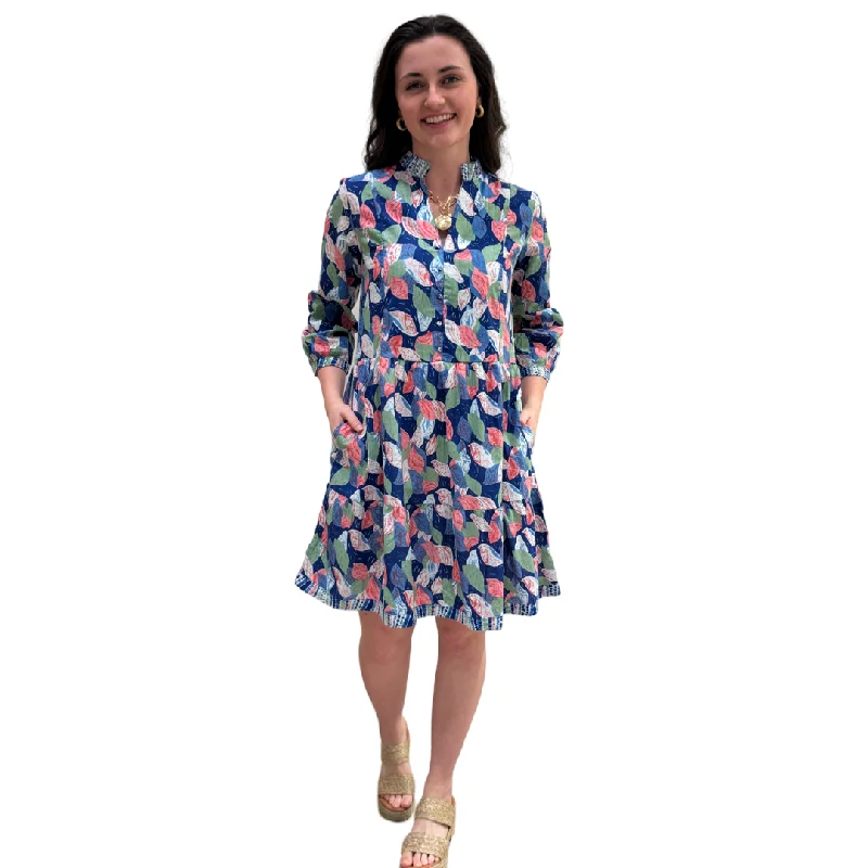The Genevieve Cotton Dress in Petal Print Floral