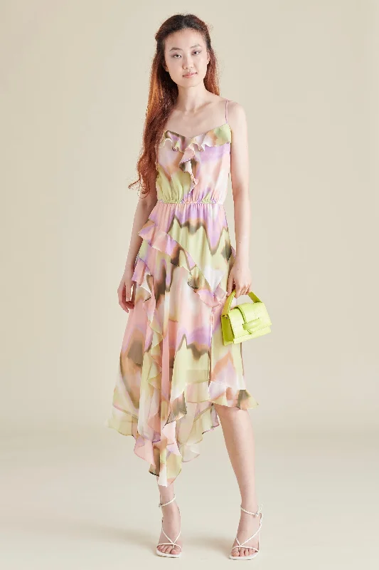 DELPHINE DRESS - MULTI