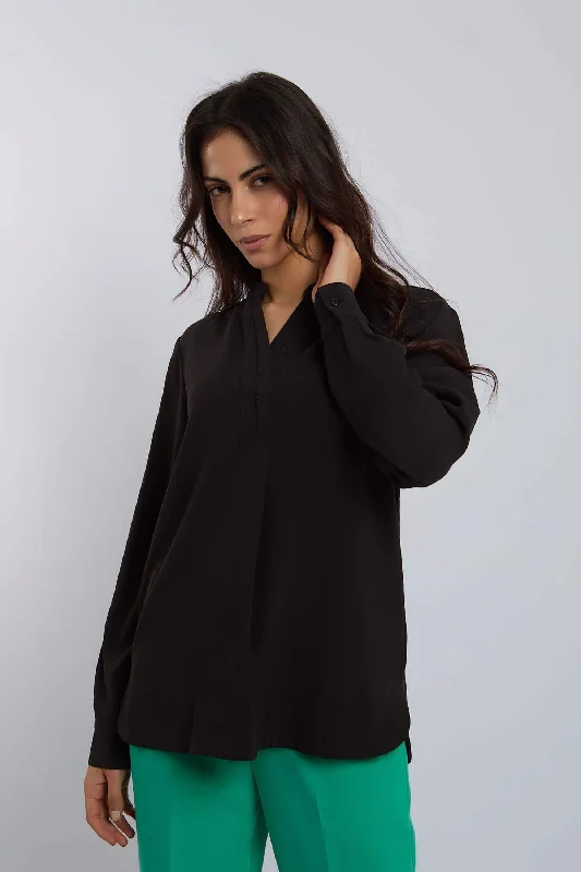 Blouse Satin Bow Blouse