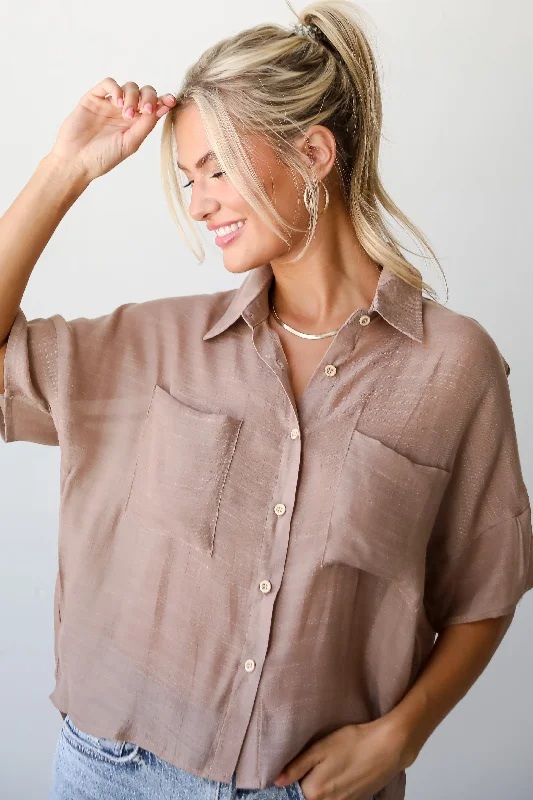 FINAL SALE - Enviable Poise Blouse - DU DEAL Soft Satin Blouse