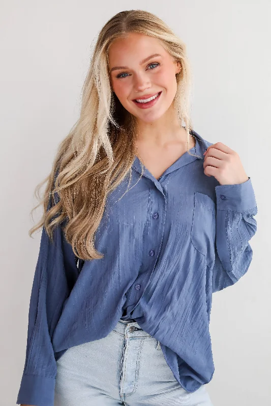 Obviously Perfect Button-Up Blouse Peter Pan Blouse