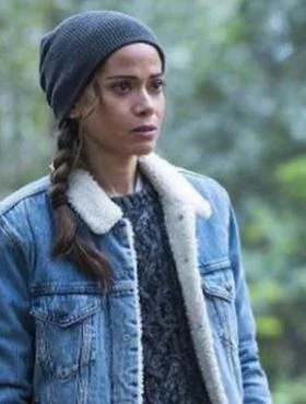 Batwoman Renee Montoya Denim Jacket Striped Floral Plaid