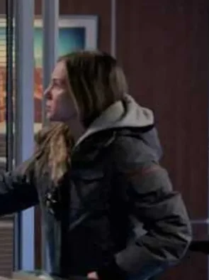 Chicago PD Season 09 Hailey Upton Puffer Jacket Zippered Front Buttoned Front Snap Front Chicago PD Season 09 Hailey Upton Puffer Jacket Zippered Front Buttoned Front Snap Front