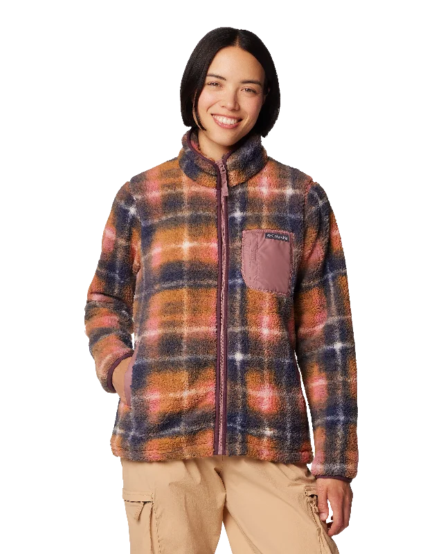 West Bend Print Full Zip Fleece Jacket in Fig Omblur Mesh Blend Leather Blend Suede Blend West Bend Print Full Zip Fleece Jacket in Fig Omblur Mesh Blend Leather Blend Suede Blend