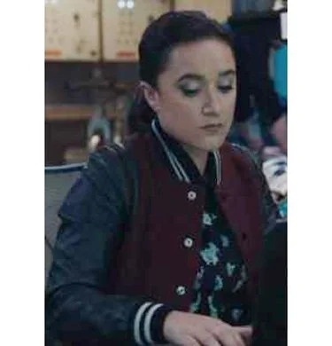 FBI MOST WANTED HANA GIBSON JACKET Silk Blend Satin Velvet