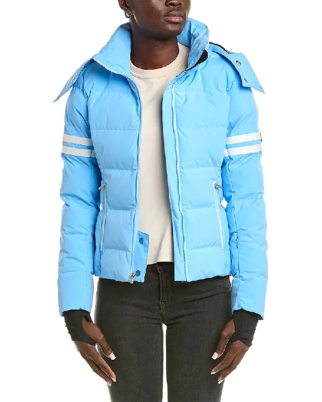 Fera Kate Puffer Jacket Spandex Blend Rayon Blend Denim Blend