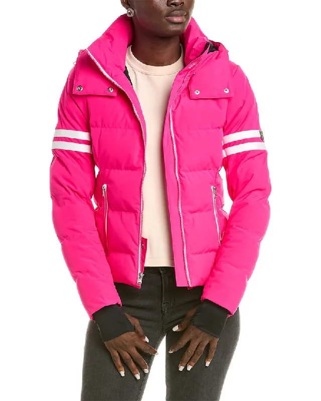 Fera Kate Puffer Jacket Houndstooth Herringbone Solid