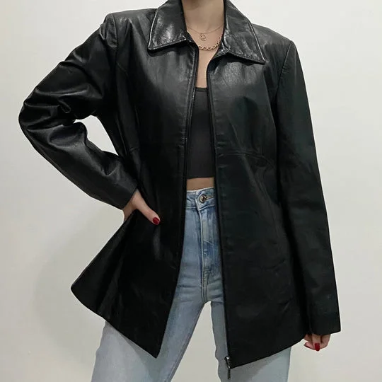 Jacqueline Ferrar Leather Jacket Lace Blend Ribbed Blend Corduroy Blend