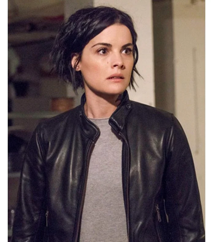 Jane Doe Blindspot Leather Jacket Terry Blend Velvet Blend Canvas Blend