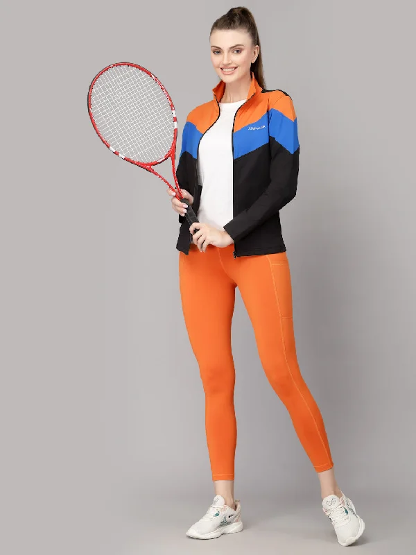 JUMP USA Women Colourblocked Polyester Hiking Jacket Spandex Blend Rayon Blend Denim Blend JUMP USA Women Colourblocked Polyester Hiking Jacket Spandex Blend Rayon Blend Denim Blend