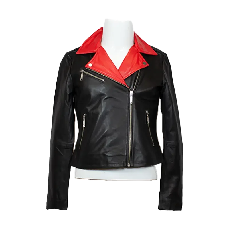 BOL Women's Lamb Leather Jacket Modern Contemporary Chic