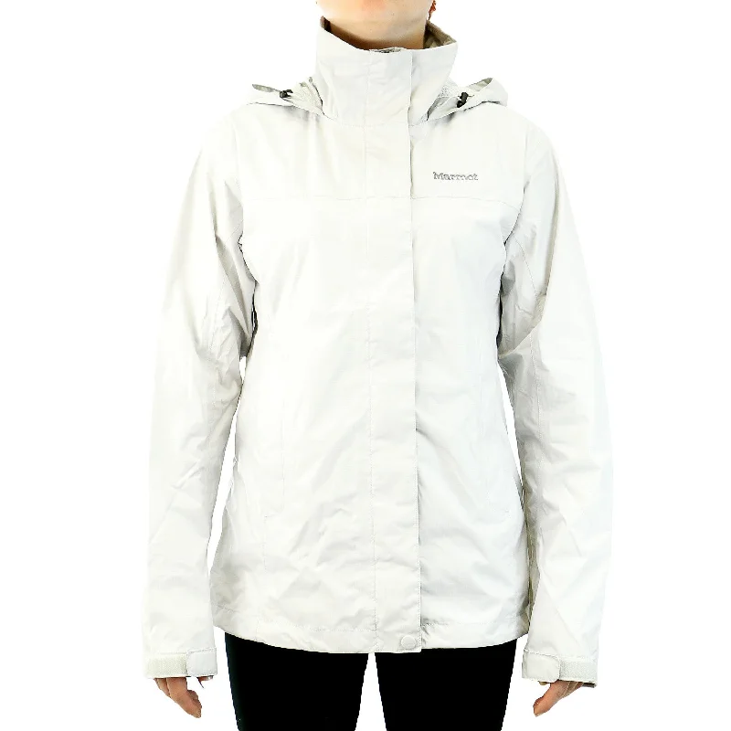 Marmot Precip Jacket - Platinum - Womens Fleece Fabric Down Fabric Feather Fabric