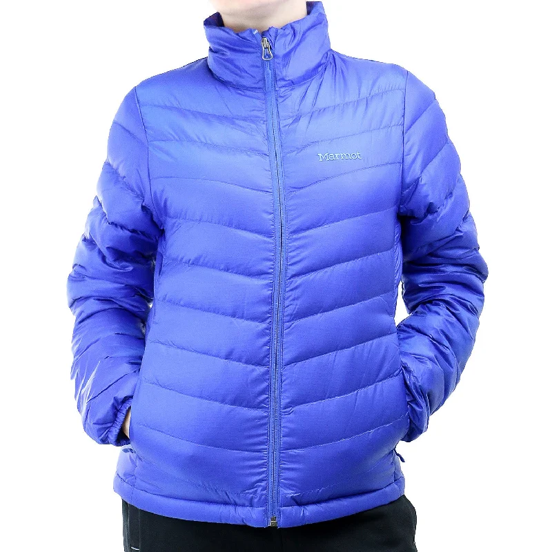 Marmot Jena Down Jacket - Gem Blue - Womens Knit Fabric Woven Fabric Fleece Fabric