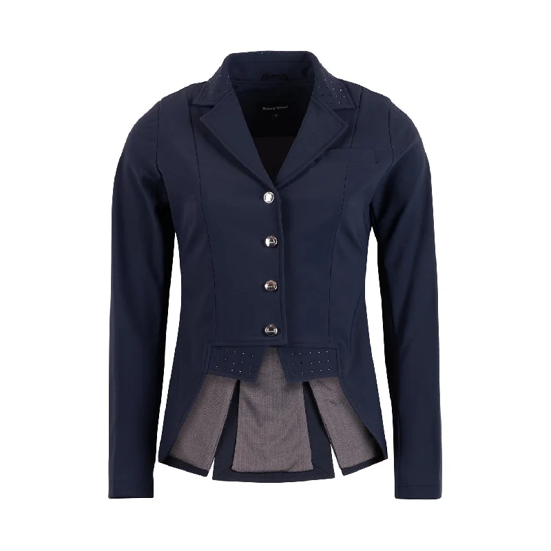 Montar Short Dressage Navy Show Softshell Jacket Machine Wash Dry Clean Hand Wash