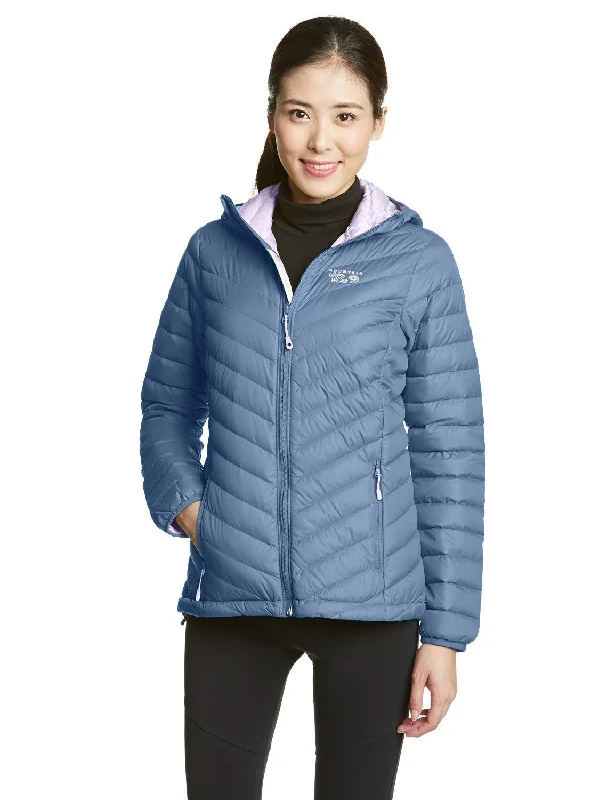 Mountain Hardwear Micro Ratio Hooded Down Jacket - Women's Houndstooth Herringbone Solid Mountain Hardwear Micro Ratio Hooded Down Jacket - Women's Houndstooth Herringbone Solid