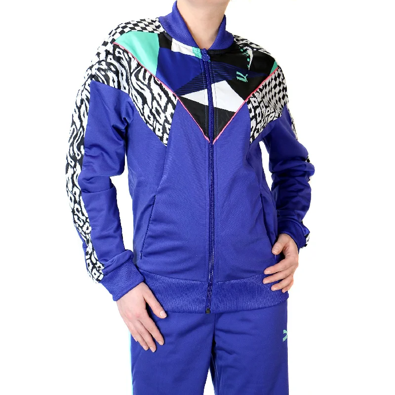 Puma Clash Track Jacket - Spectrum Blue - Womens Boxy Fit Fitted Loose
