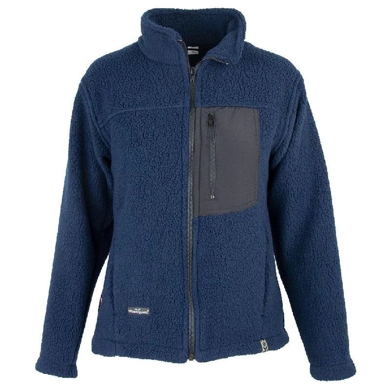 Shearling Fleece Jacket (Women's) Cotton Fabric Linen Fabric Terry Fabric